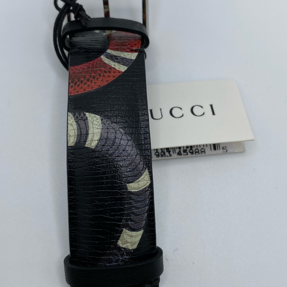 Gucci 38mm Le Marche Des Merveilles Snake Watch w/ Leather Strap - Picture 7 of 9